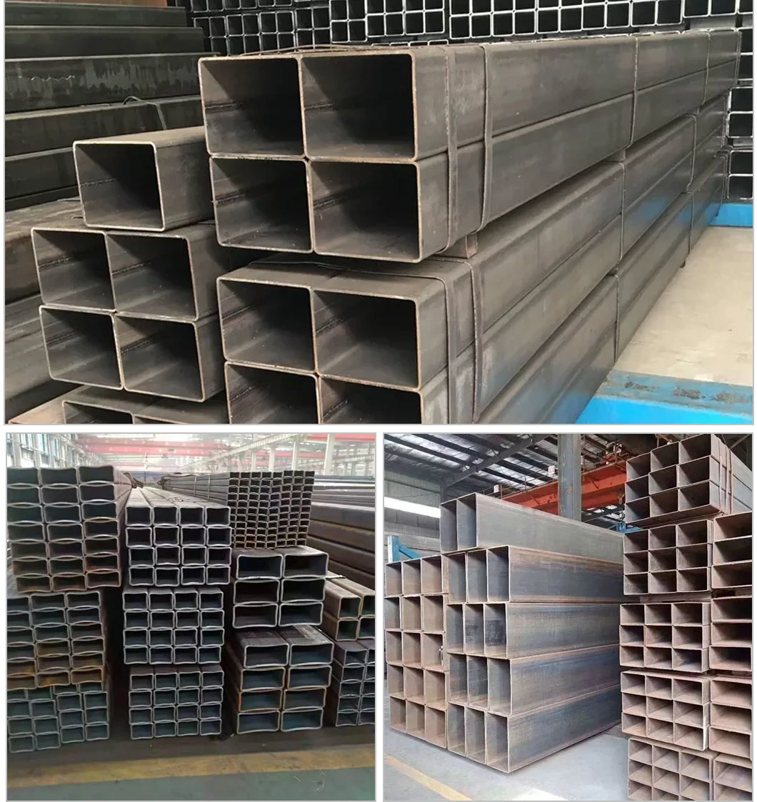 Rectangular Pipe for General Structural Purposes 60X120 2022 - Construction Materials Pipe Galvanized Steel High Quality Black Box Steel Welded Steel Pipes