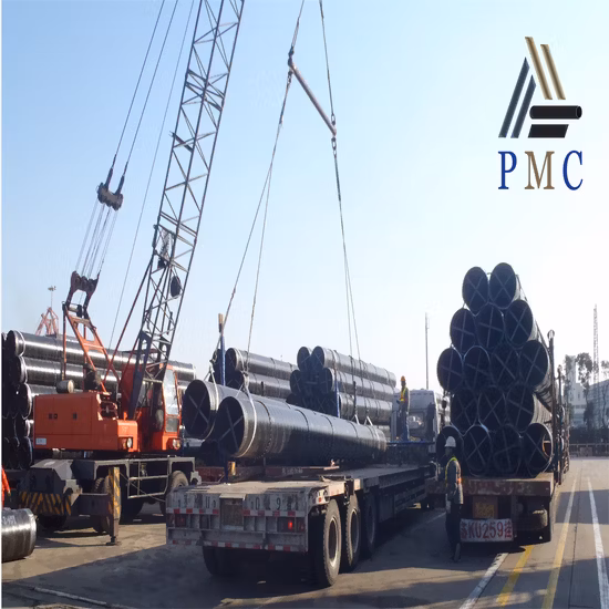 API 가스관 ERW, 케이싱/수처리/UL 화재/파일/시추/건축용 아연도금/폴리에틸렌 코팅 Hsaw 탄소강관